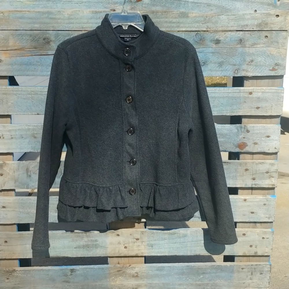 Fleece Ruffled Jacket - image 6